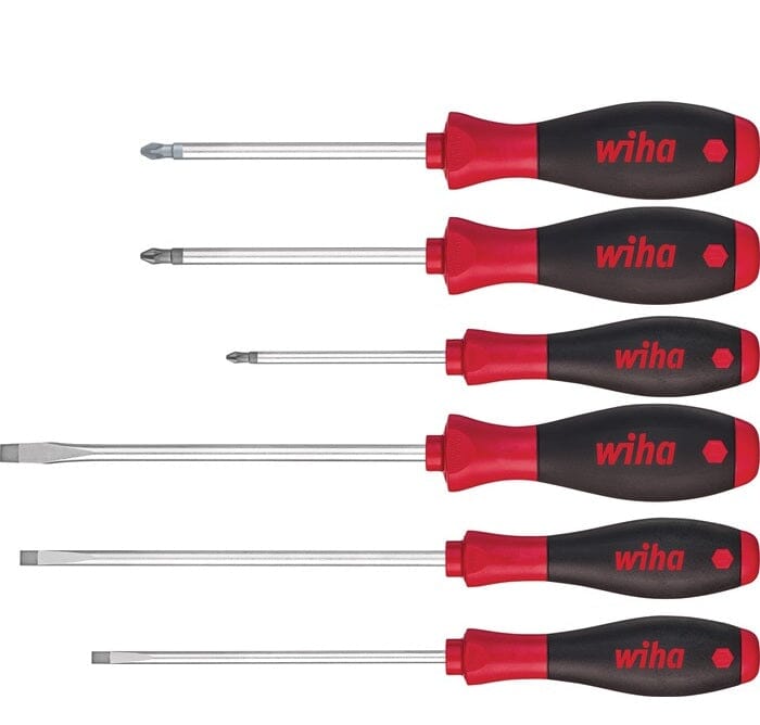 WIHA Schraubendrehersatz 302 HK6 01 6-teilig Schlitz - werkzeug-online24