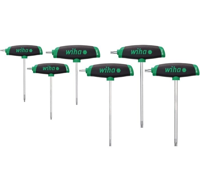 Wiha Schraubendrehersatz mit Quergriffen 364DSK T10-T30 TORX® mit Seitenabtrieb 6-teilig - werkzeug-online24