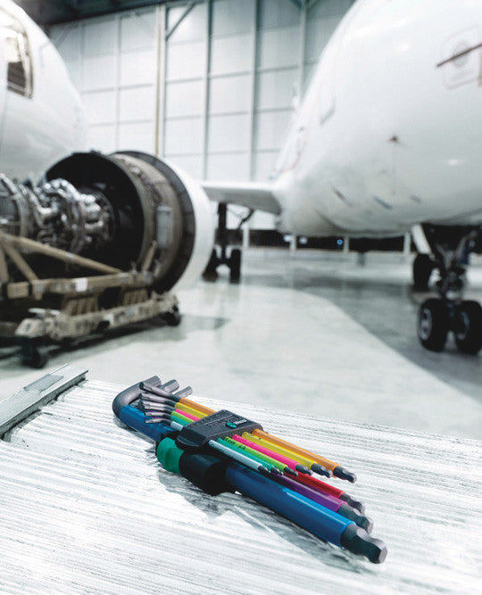 Wera 950/9 Hex-Plus Multicolour HF 1 Winkelschlüsselsatz, metrisch, BlackLaser, mit Haltefunktion - werkzeug-online24