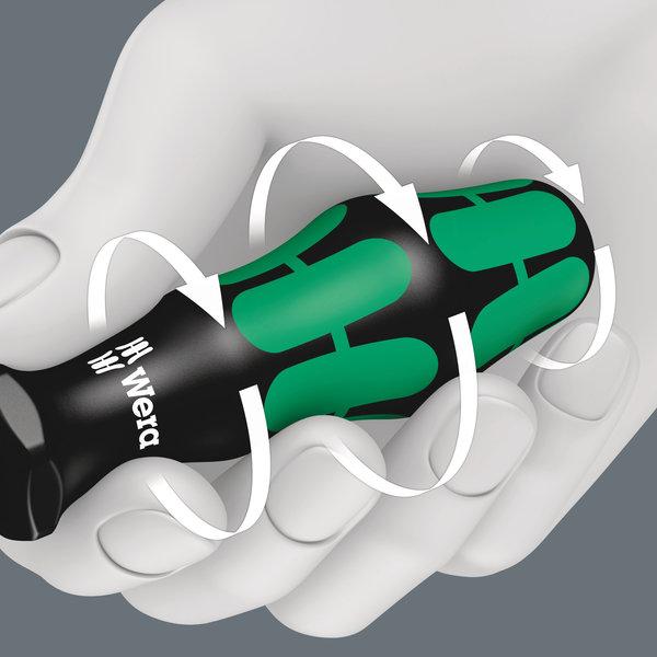 Wera 375 TRI-WING® Schraubendreher Größe TW 0 Klingenlänge: 80mm - werkzeug-online24