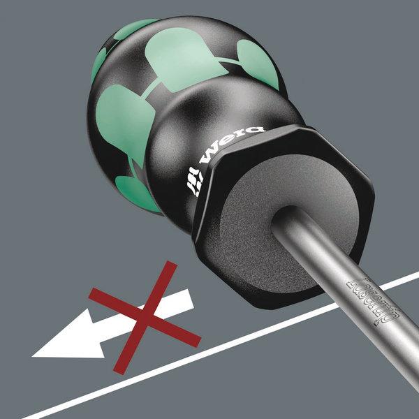 Wera 375 TRI-WING® Schraubendreher Größe TW 0 Klingenlänge: 80mm - werkzeug-online24