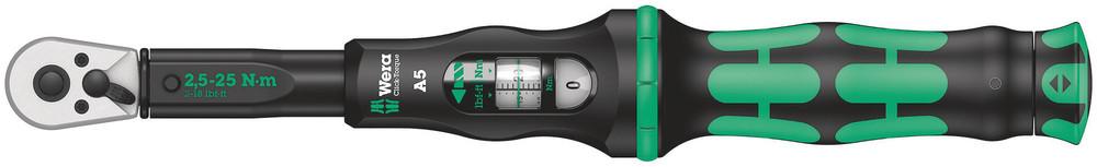 Wera Drehmomentschlüssel Click-Torque A 5 mit Umschaltknarre 2,5 - 25 Nm - werkzeug-online24