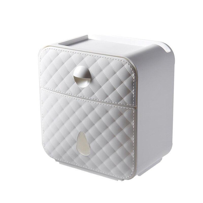 Toilettenpapierhalter Box mit Schubfach, selbstklebend - werkzeug-online24