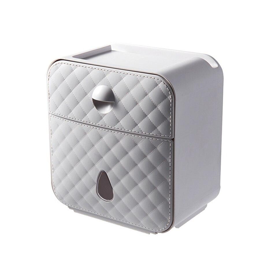 Toilettenpapierhalter Box mit Schubfach, selbstklebend - werkzeug-online24