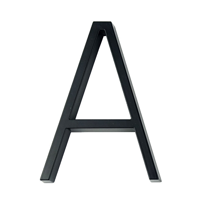 Hausnummer aus Metall schwarz - Höhe 125 mm - werkzeug-online24