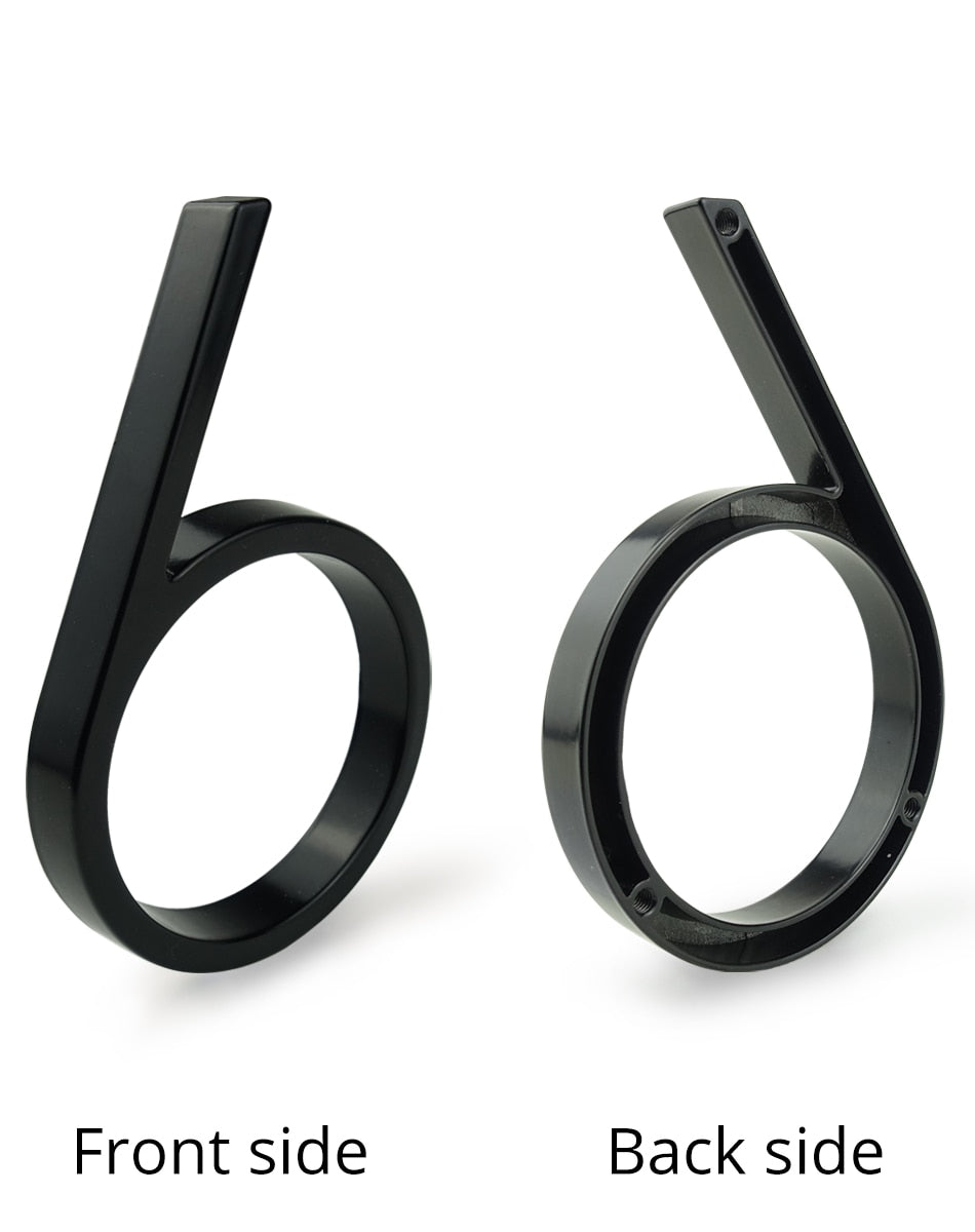 Hausnummer aus Metall schwarz - Höhe 125 mm - werkzeug-online24