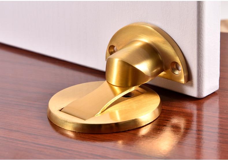 Magnetischer Türstopper selbstklebend oder Bohren Edelstahl - werkzeug-online24