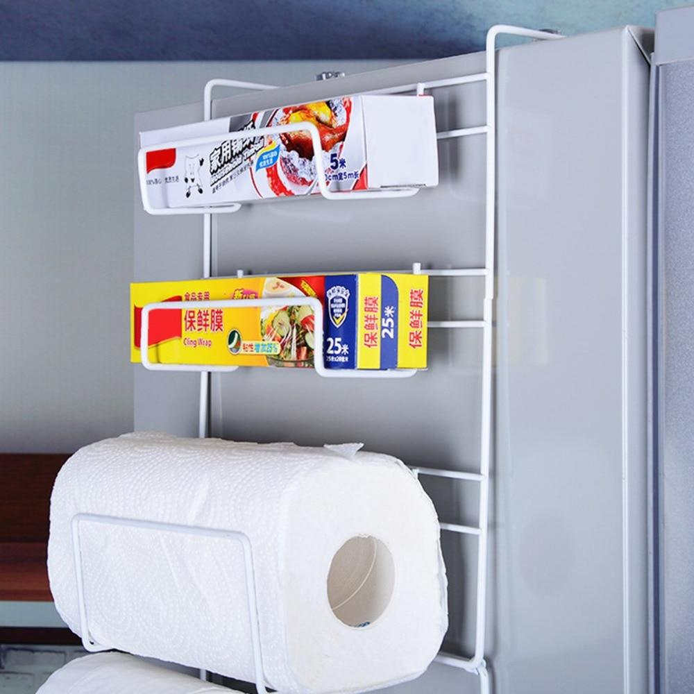 Hängeregal für Kühlschrank, Gerätehalter, Küchenrollenhalter, Haken - werkzeug-online24