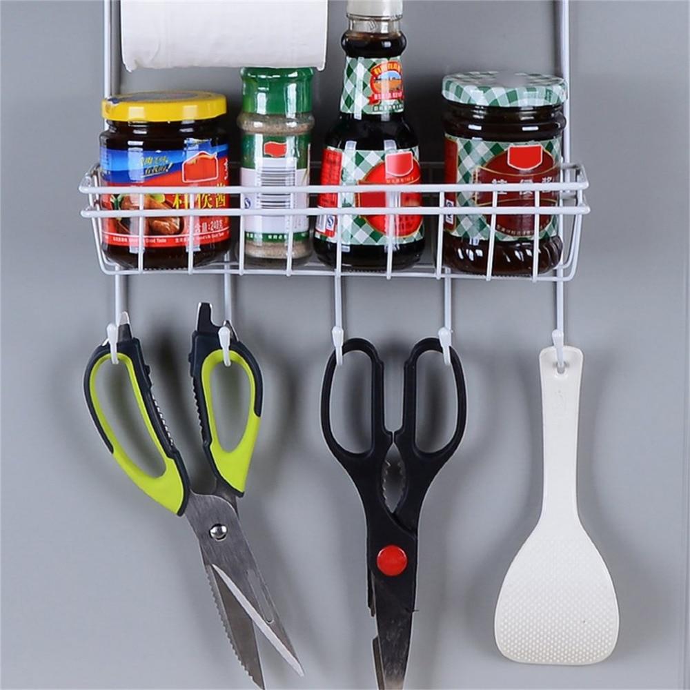 Hängeregal für Kühlschrank, Gerätehalter, Küchenrollenhalter, Haken - werkzeug-online24