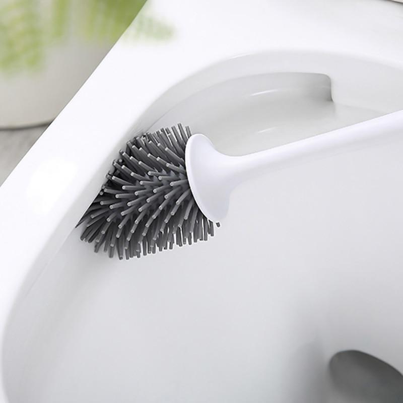 Toilettenbürste Premium Silikon Klobürste, WC Bürste mit Halter - werkzeug-online24