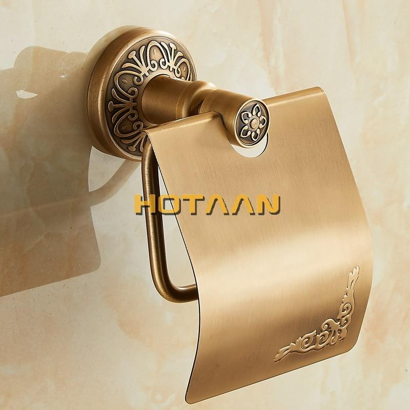 Toilettenpapierhalter, Klopapierhalter Antik Style Farbe Messing - werkzeug-online24