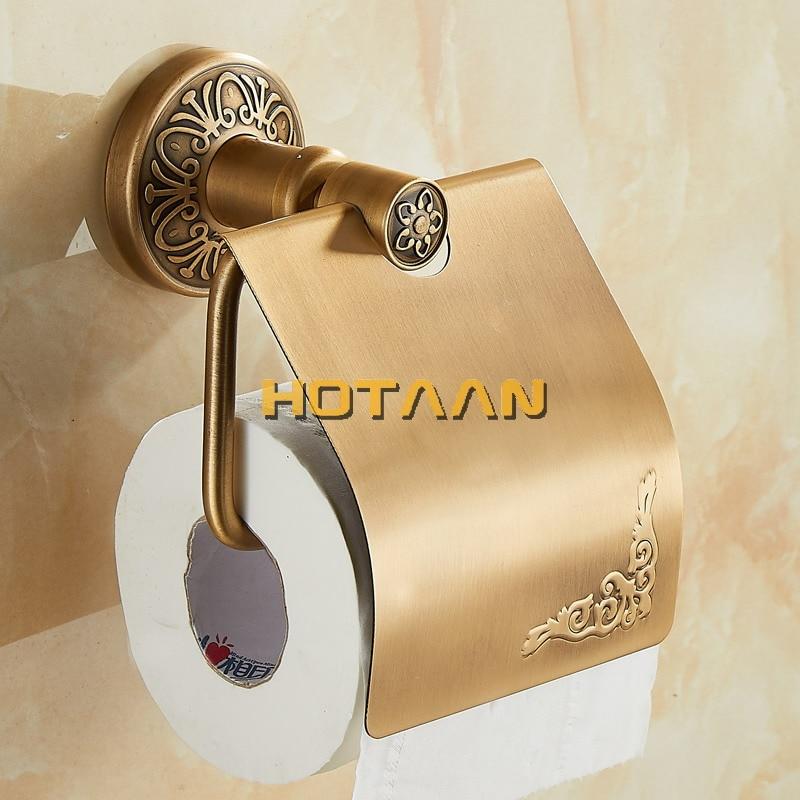 Toilettenpapierhalter, Klopapierhalter Antik Style Farbe Messing - werkzeug-online24