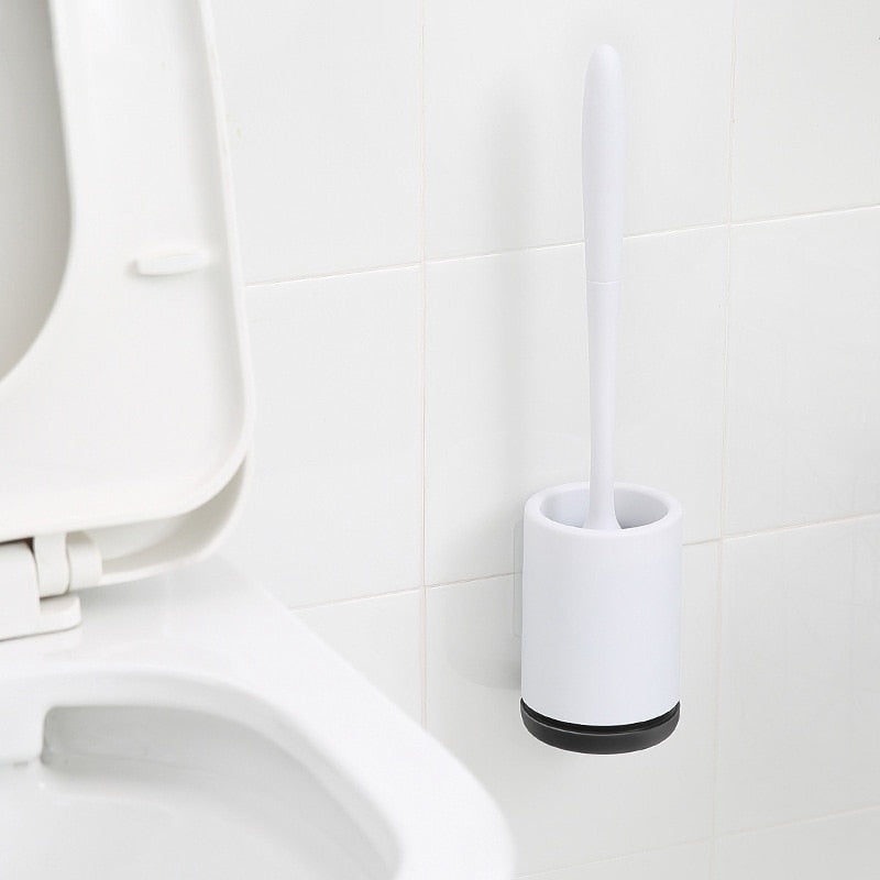 Toilettenbürste Premium Silikon Klobürste, WC Bürste mit Halter - werkzeug-online24