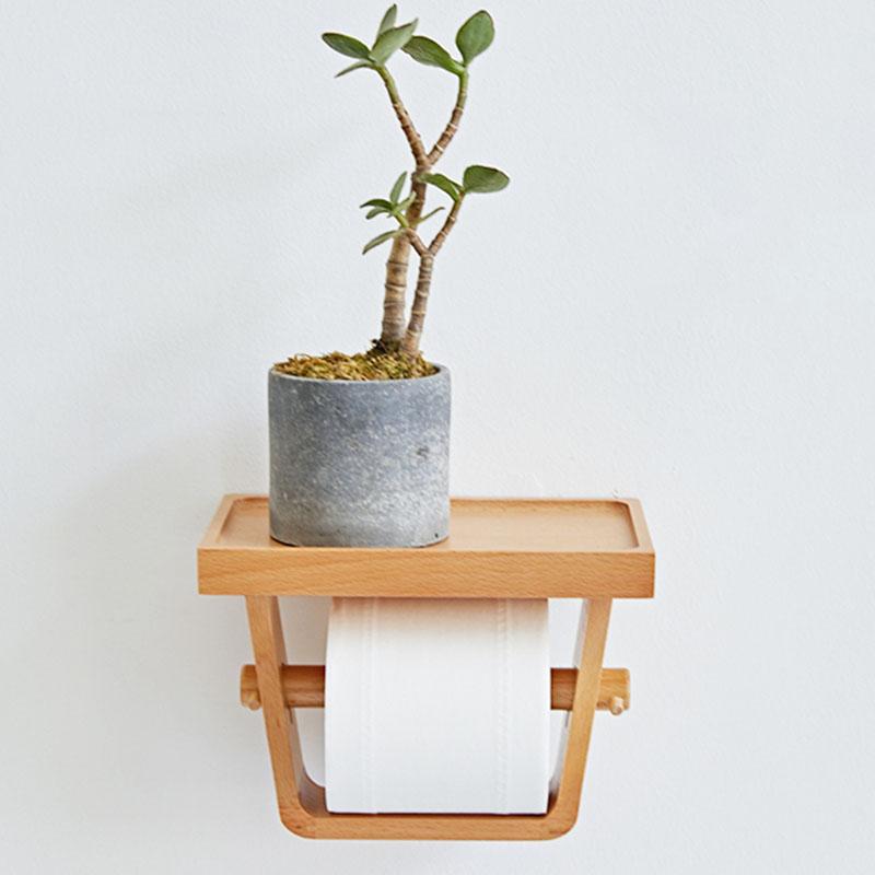 toilettenpapier aufbewahrung holz Toilettenpapierhalter Design Holz