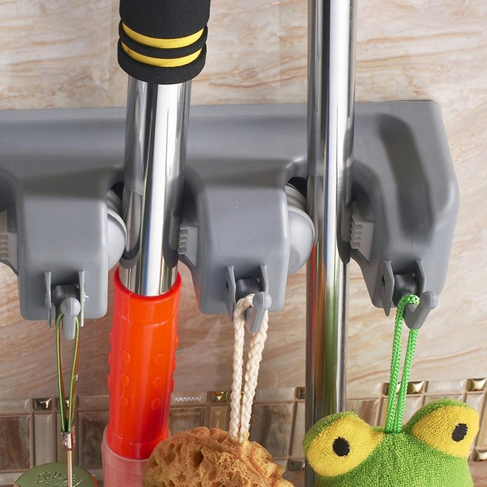 Besenhalter, Geräteleiste mit Wandbefestigung - werkzeug-online24