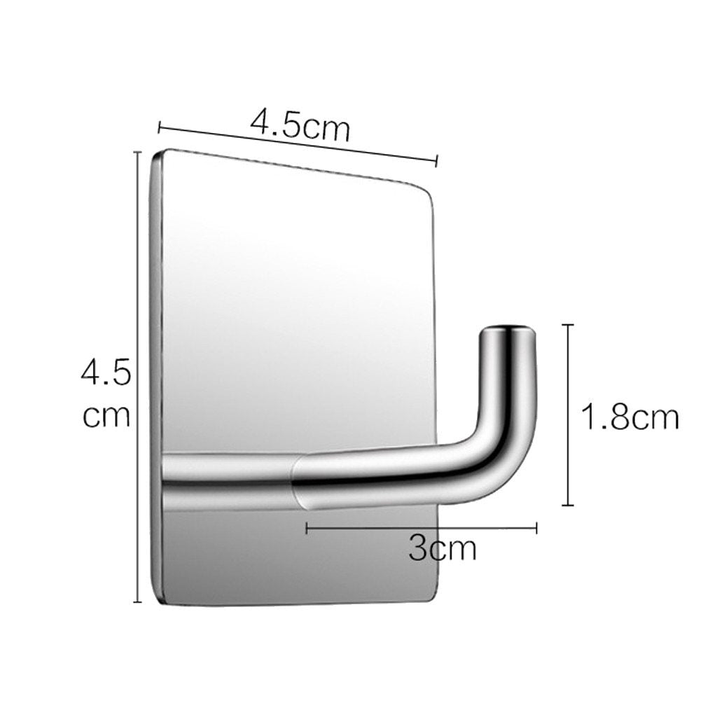 4 Stück Klebehaken, selbstklebende Handtuchhaken Edelstahl - werkzeug-online24