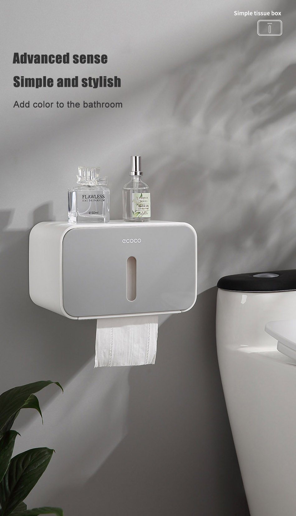 ONEUP Toilettenpapierhalter Box, verschiedene Farben - werkzeug-online24