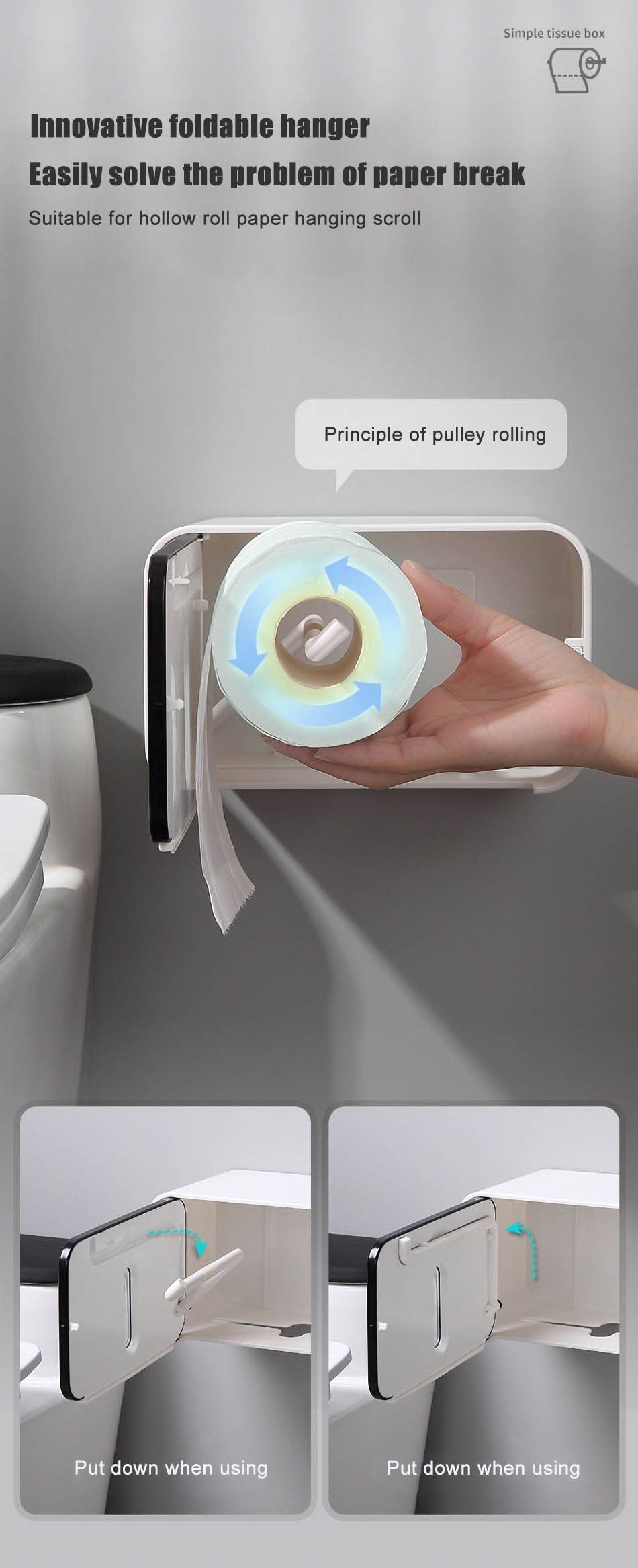 ONEUP Toilettenpapierhalter Box, verschiedene Farben - werkzeug-online24