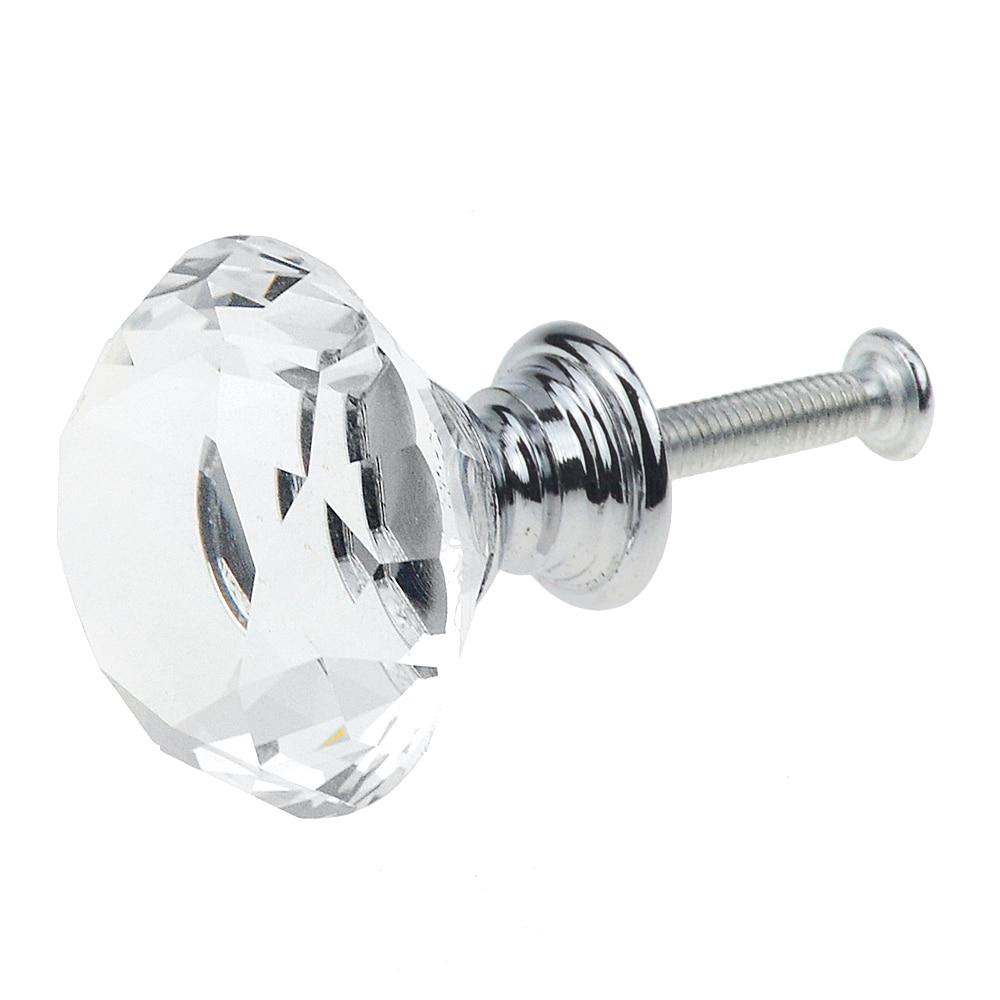 Möbelknöpfe Glas Set 10 Stück 30mm, Kommodenknöpfe, Schrankgriffe - werkzeug-online24