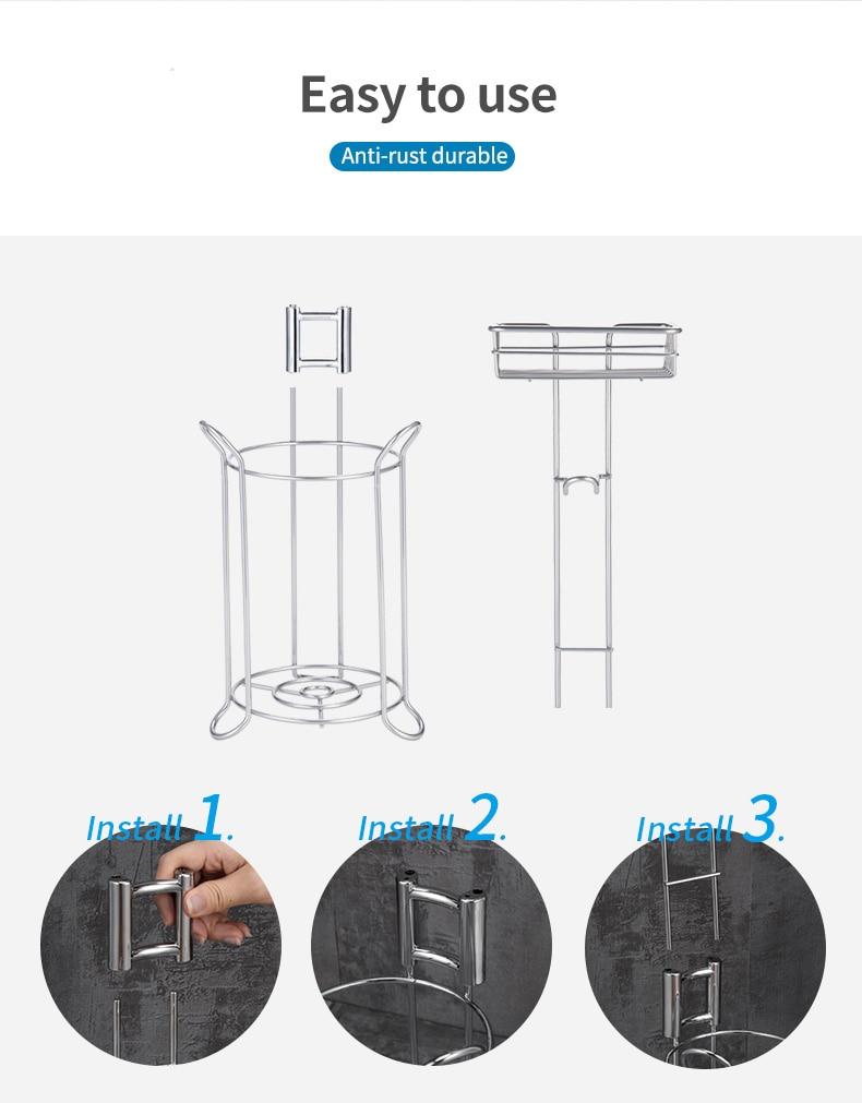 Toilettenpapierhalter Edelstahl, stehend - werkzeug-online24