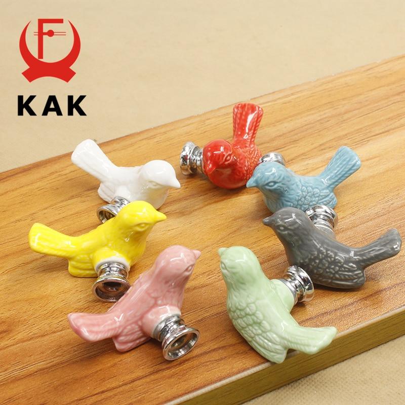 Möbelknöpfe, Schrankknöpfe, Keramik Design Vogel