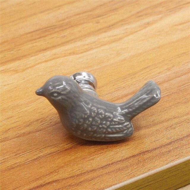 Möbelknöpfe, Schrankknöpfe, Keramik Design Vogel - werkzeug-online24