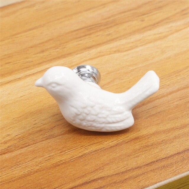 Möbelknöpfe, Schrankknöpfe, Keramik Design Vogel - werkzeug-online24