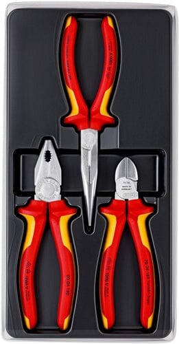 KNIPEX Zangensatz Elektro-Paket 3-teilig VDE - 00 20 12 - werkzeug-online24