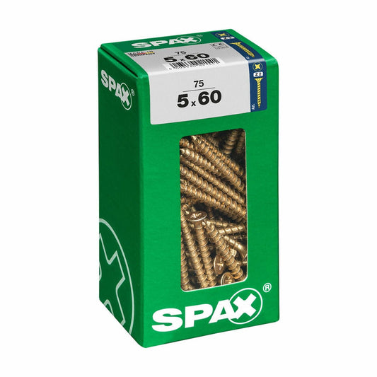 Schraubenkasten SPAX Holzschraube Flacher Kopf (5 x 60 mm) (5,0 x 60 mm) - werkzeug-online24