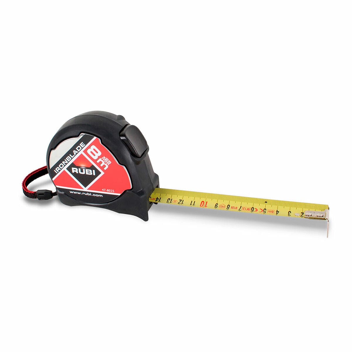 Massband Rubi Ironblade 8 m x 25 mm - werkzeug-online24