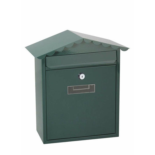 Briefkasten EDM Tradition Stahl grün (26 x 9 x 35,5 cm) - werkzeug-online24