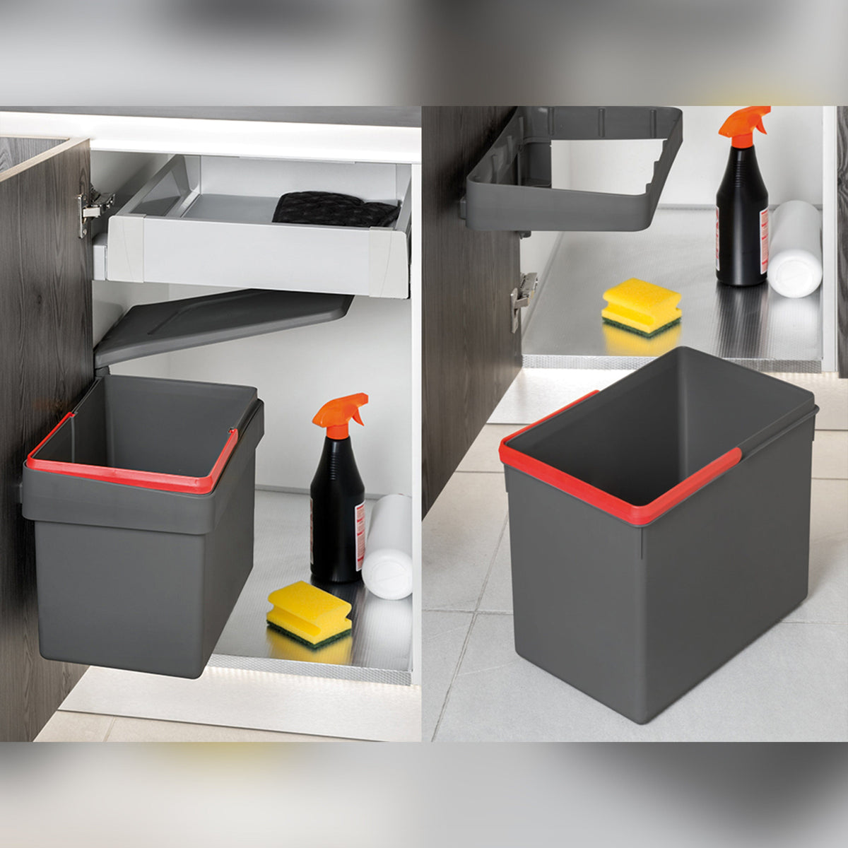 Emuca Einbau Mülleimer - 15 Liter