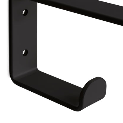 Emuca 2 Stück Regalhalterung, Regalträger Regalwinkel für die Wandmontage mit Haken - werkzeug-online24
