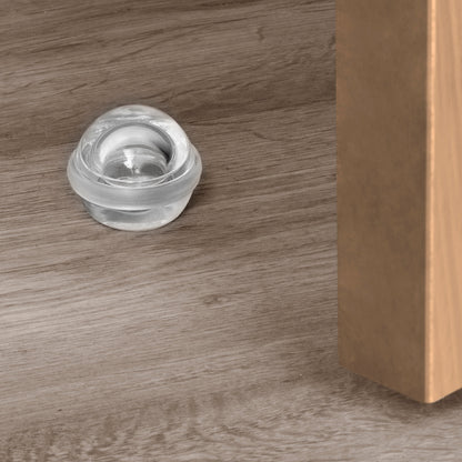 Emuca Türstopper selbstklebend Set 6 Stück, Bodentürstopper Kunststoff, Transparent - werkzeug-online24