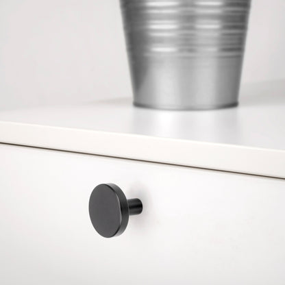 Emuca Set 10 Möbelknöpfe, Schrankknöpfe Uppsala, Durchmesser 30mm, Aluminium - werkzeug-online24