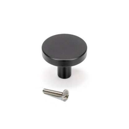 Emuca Set 10 Möbelknöpfe, Schrankknöpfe Uppsala, Durchmesser 30mm, Aluminium - werkzeug-online24