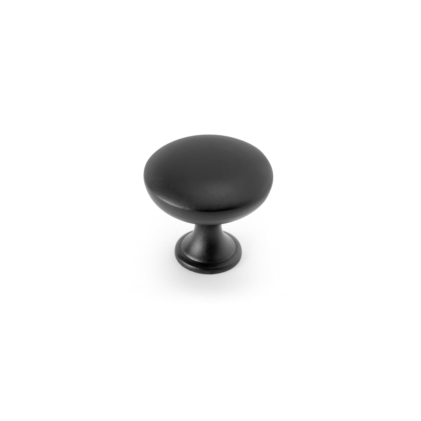 Emuca Set 10 Möbelknöpfe, Schrankknöpfe Cancún, Durchmesser 28.5mm, Zamak, Schwarz lackiert - werkzeug-online24