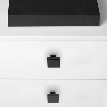 Emuca Set 10 MöbelknöpfeSchrankknöpfe, Ceuta, 31.5x31.5mm, Zamak - werkzeug-online24