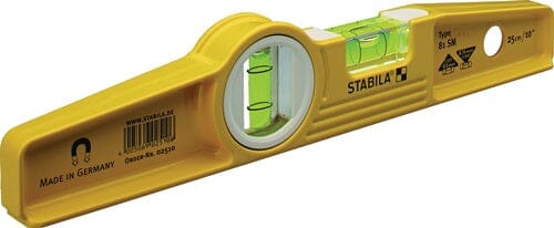 STABILA Torpedowasserwaage 81 SM 25 cm Aluminium gelb - werkzeug-online24