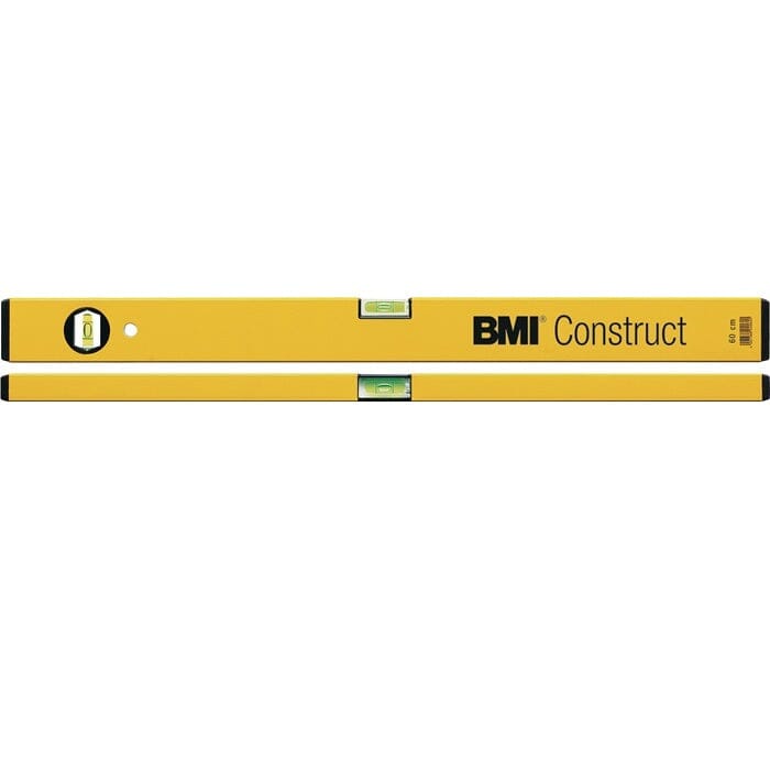 BMI Wasserwaage CONSTRUCT Aluminium gelb ±1 mm/m - werkzeug-online24