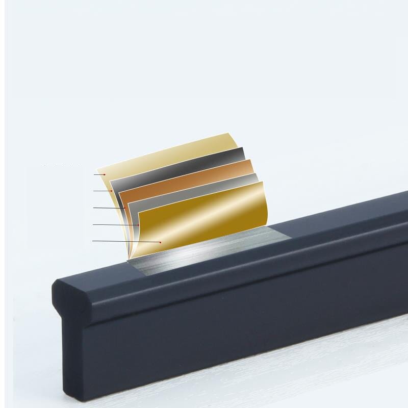 Möbelgriffe, Schrankgriffe aus Metall matt Gold oder matt Schwarz - werkzeug-online24