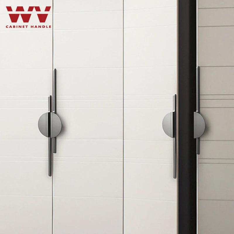 Moderne Schubladengriffe - 2 Stück Aluminium Griffe 300 Mm In Schwarz