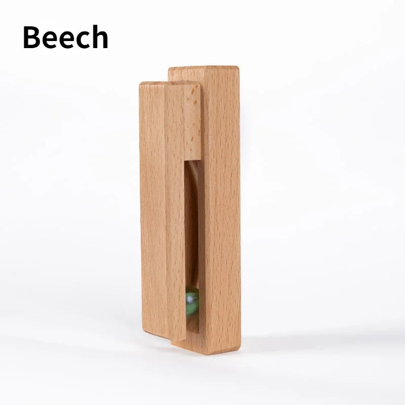 Handtuchhalter selbstklebend Nussbaum Buche, Wandhaken Bad Holz - werkzeug-online24