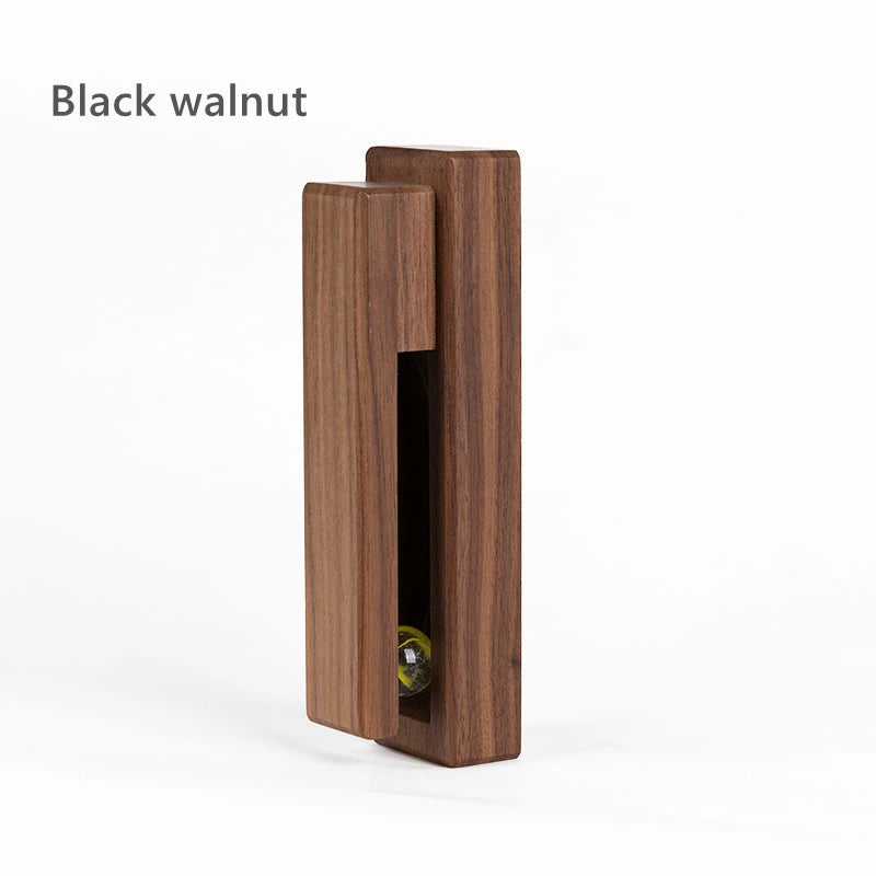 Handtuchhalter selbstklebend Nussbaum Buche, Wandhaken Bad Holz - werkzeug-online24