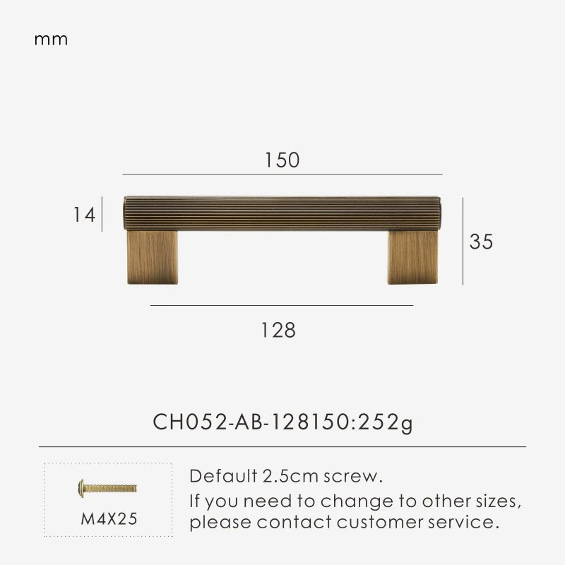 Möbelgriffe aus massivem Messing, Schrankgriffe Design, Kommodengriffe - werkzeug-online24