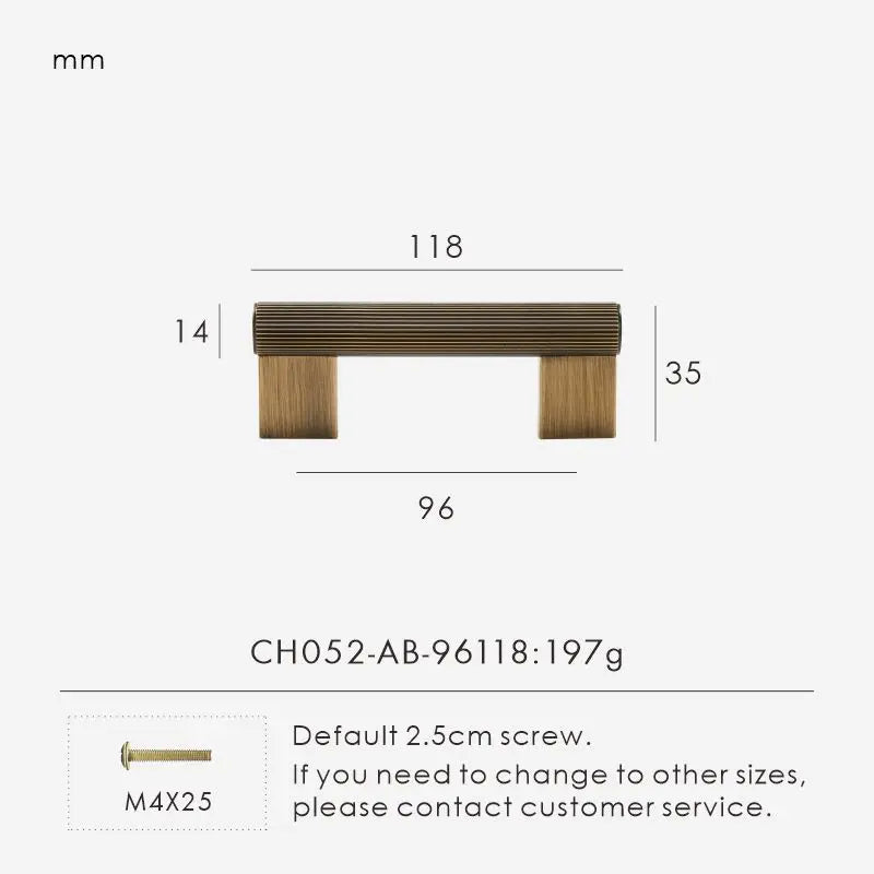 Möbelgriffe aus massivem Messing, Schrankgriffe Design, Kommodengriffe - werkzeug-online24