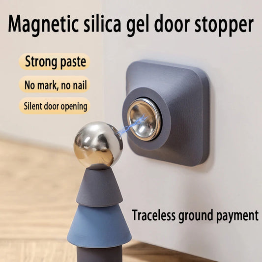 Magnetischer Türstopper Wandmontage, selbstklebender Türstopper - werkzeug-online24