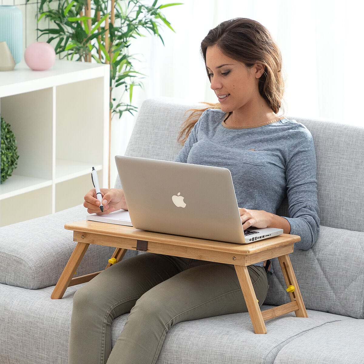 Betttisch, Laptoptisch aus Bambus, klappbar Lapwood InnovaGoods - werkzeug-online24