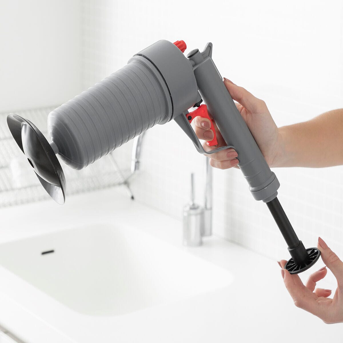 Universelle Pressluftpistole zur Abflussreiniung, mit Adaptern KlinGun InnovaGoods - werkzeug-online24