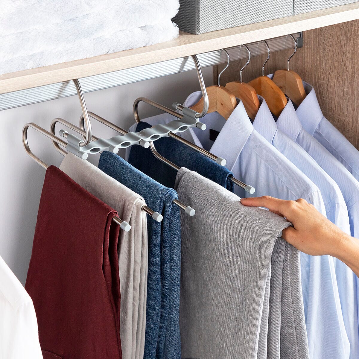 Mehrfachbügel 5-in-1 für Hosen Havser InnovaGoods - werkzeug-online24